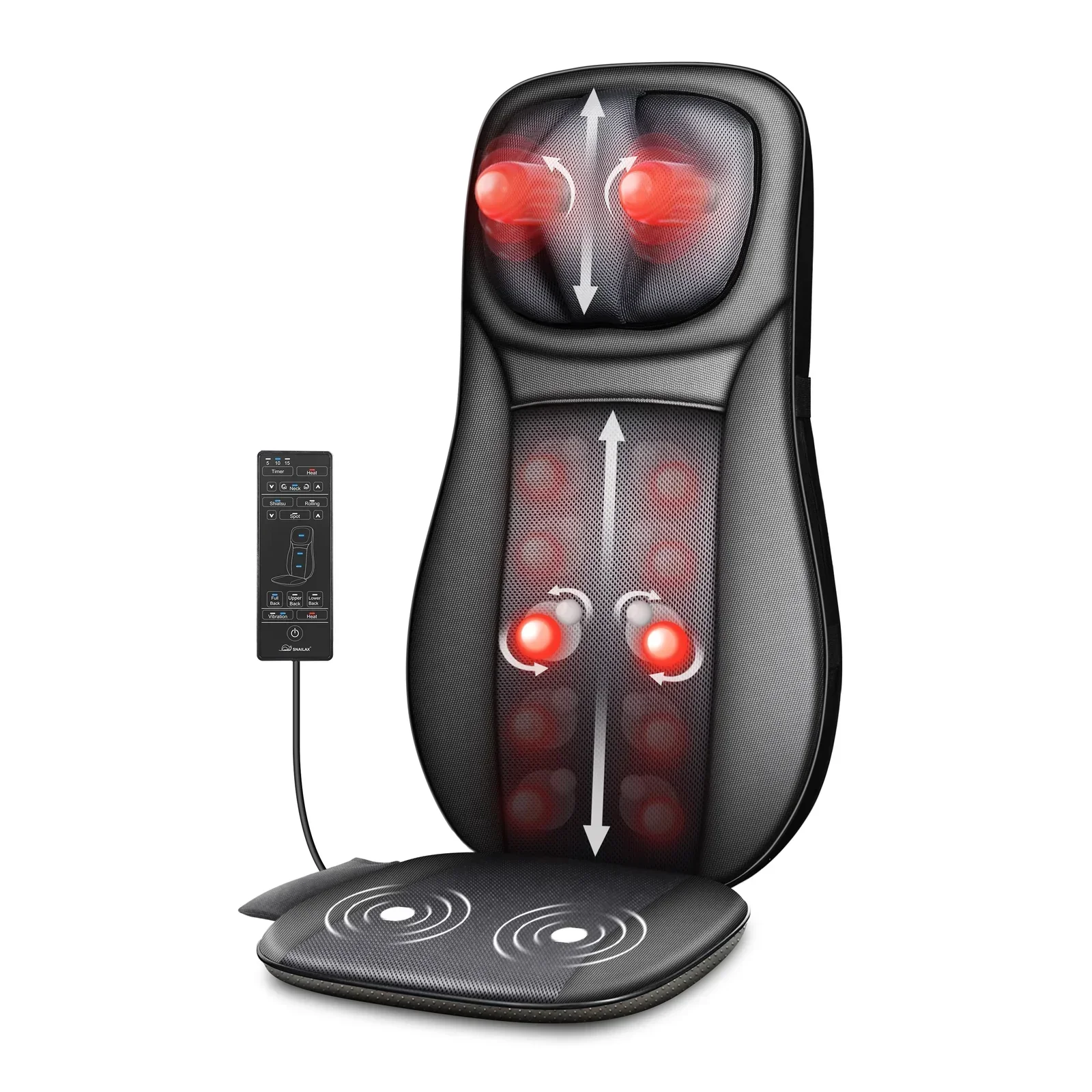 SHIATSU MASSAGE CUSHION WITH NECK FUNCTION